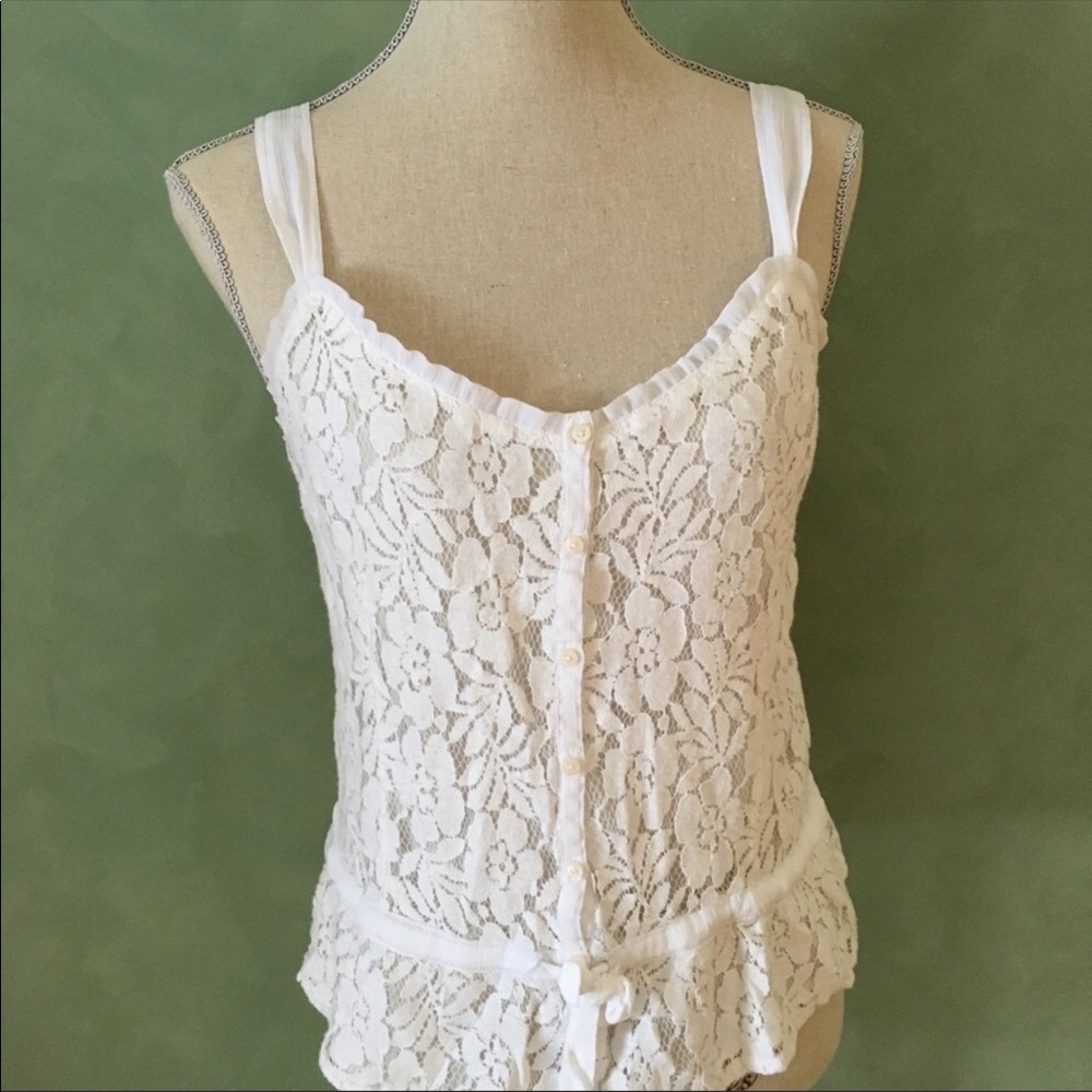💕 Hollister laced tank top